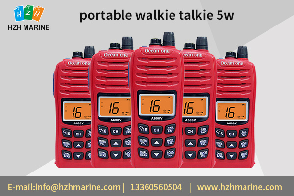 What is portable walkie talkie 5w